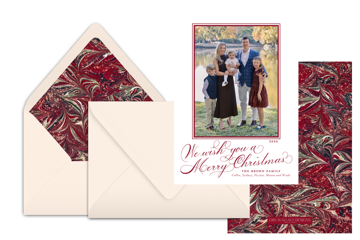 Premium Collection We Wish You a Merry Christmas Card