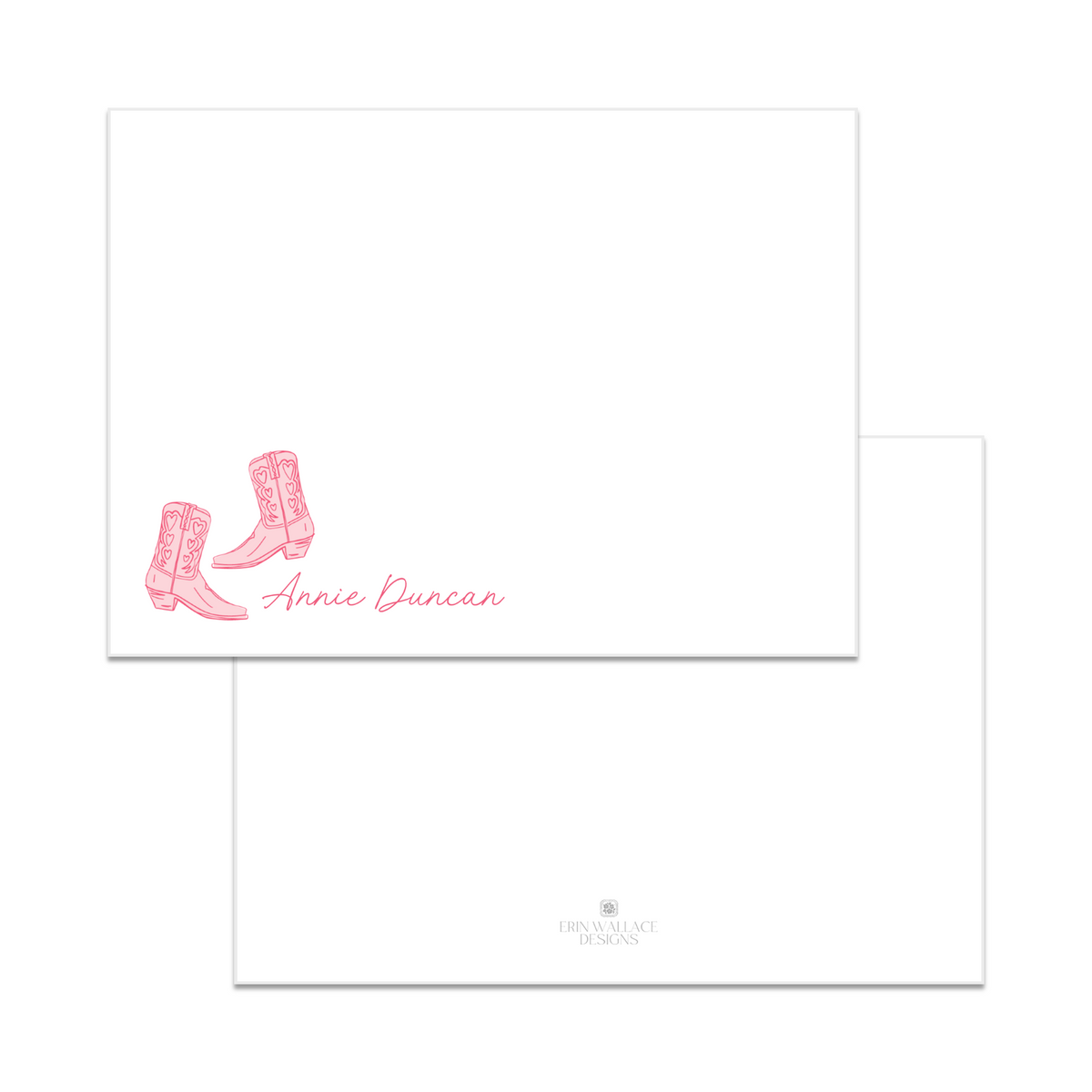 Rodeo Boots Flat Note Cards