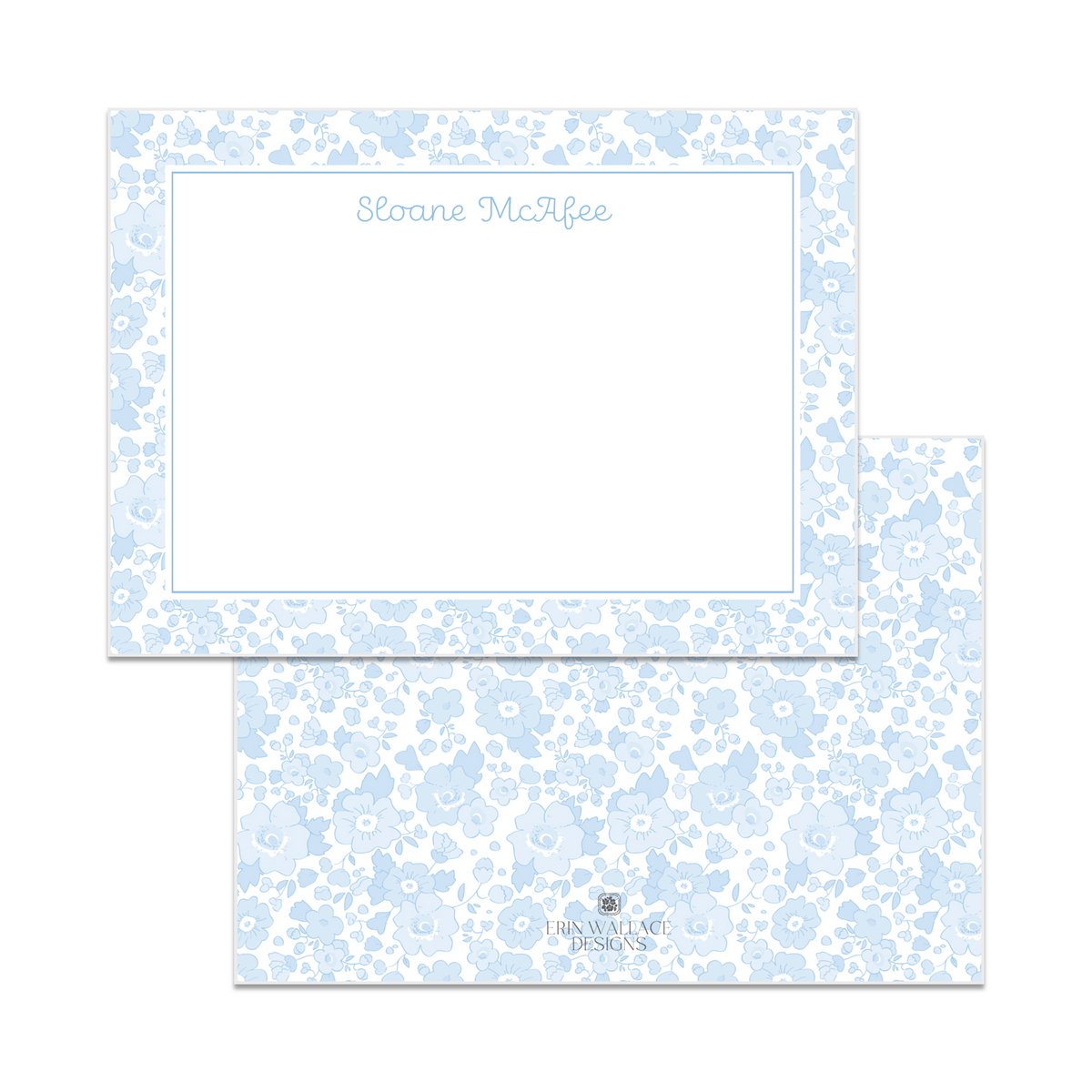 Light Blue Liberty Note Cards