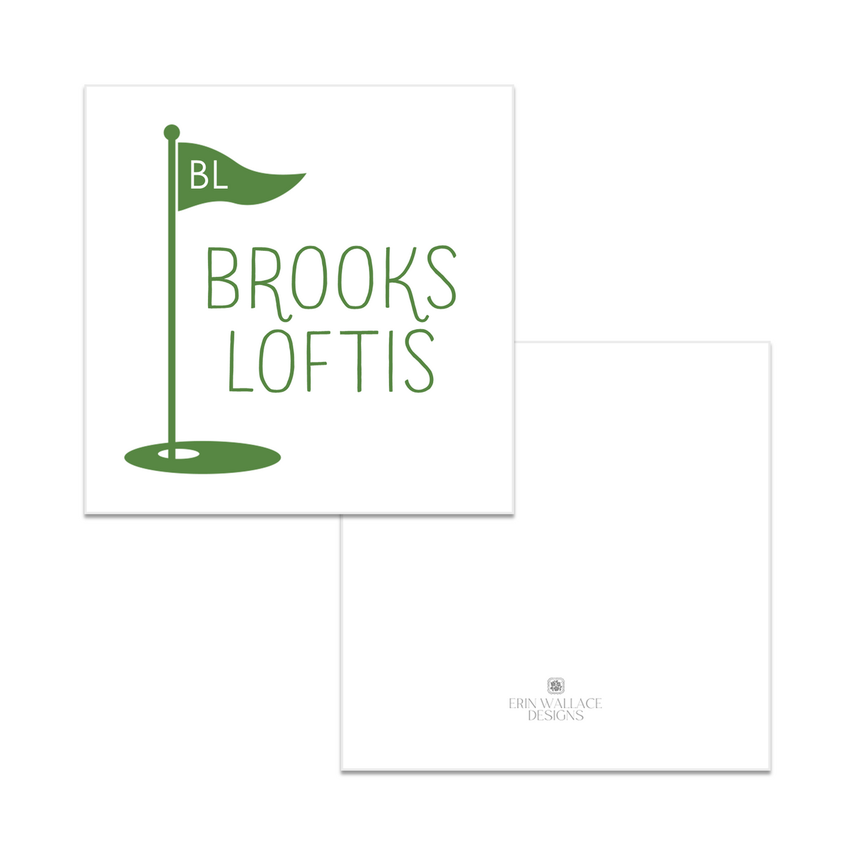 Boys Golf Enclosure Cards or Gift Tags