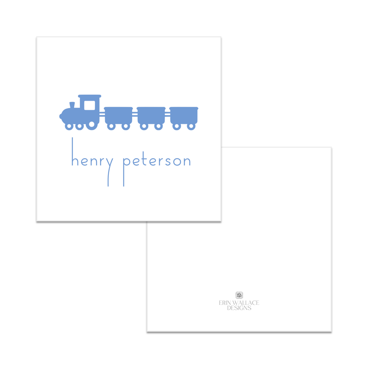 Boys Train Enclosure Cards or Gift Tags