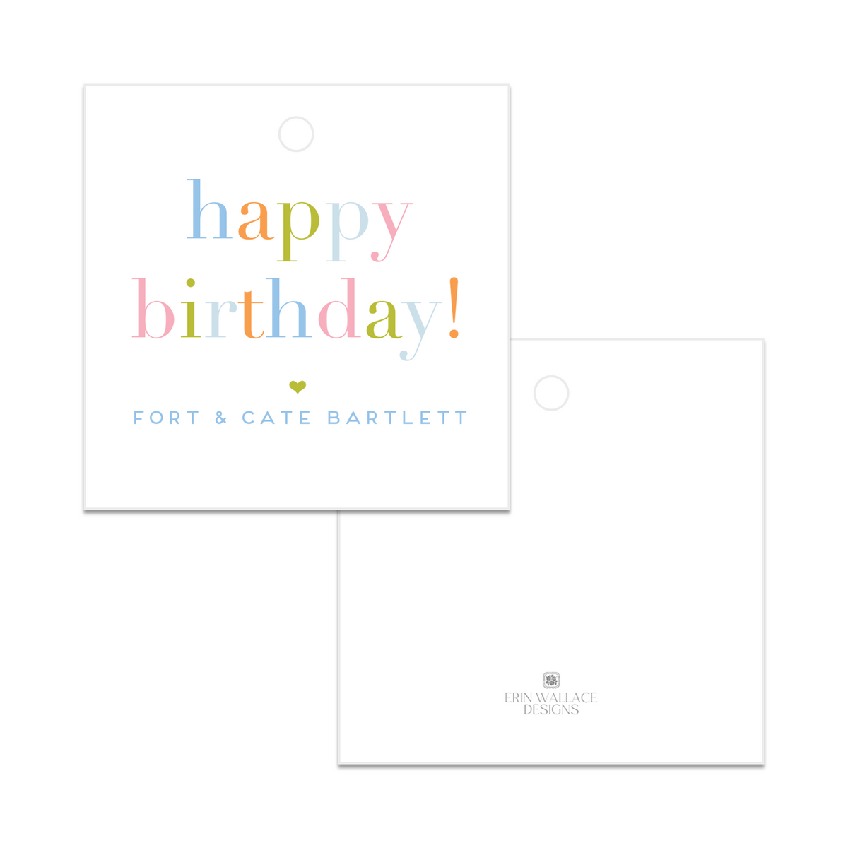 Multi Happy Birthday Enclosure Cards or Gift Tags