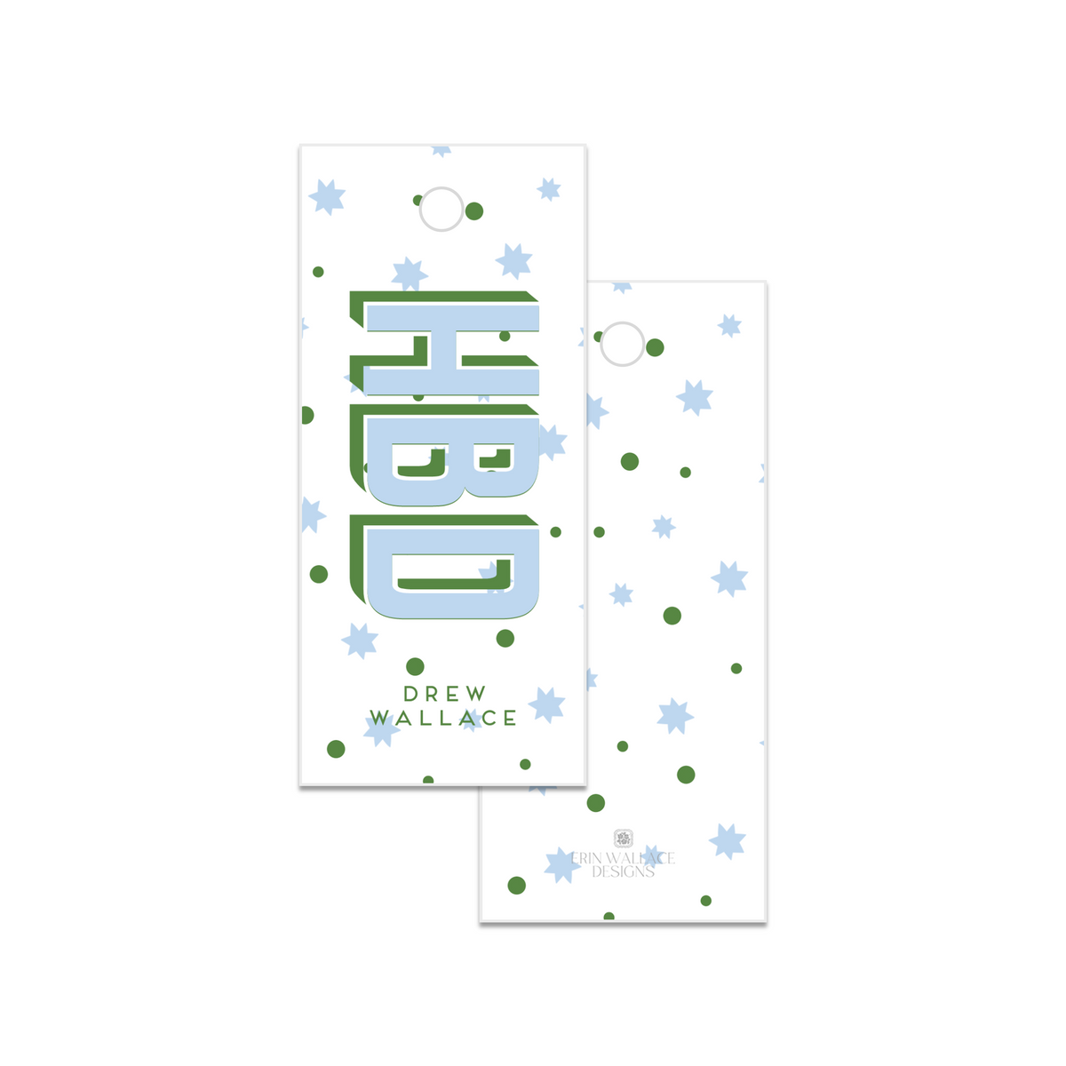 Boys Confetti HBD Gift Tag