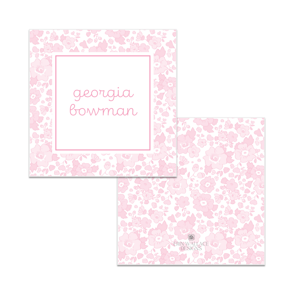 Girls Light Pink Liberty Enclosure Cards or Gift Tags