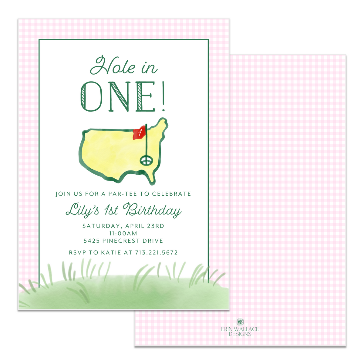 Golf Birthday Invitations