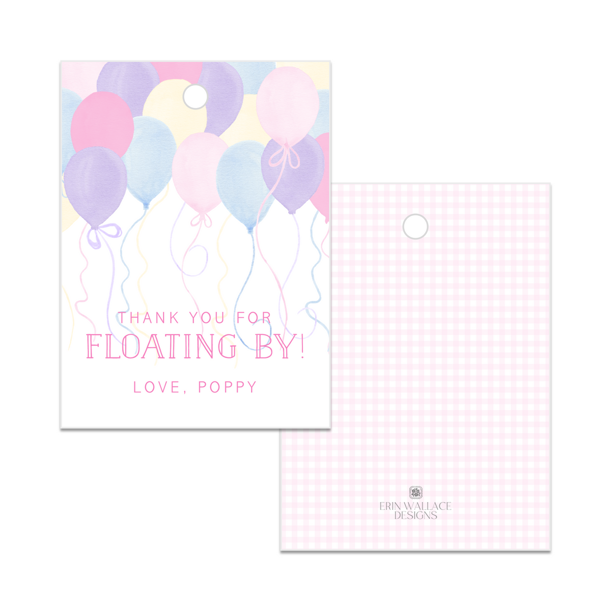 Pastel Balloons Birthday Invitations