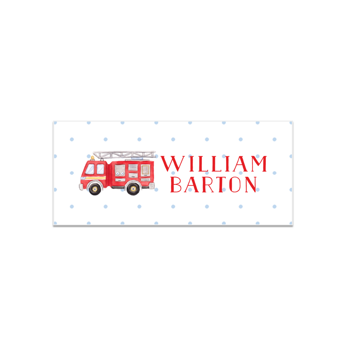 Fire Truck Labels Erinwallacedesigns