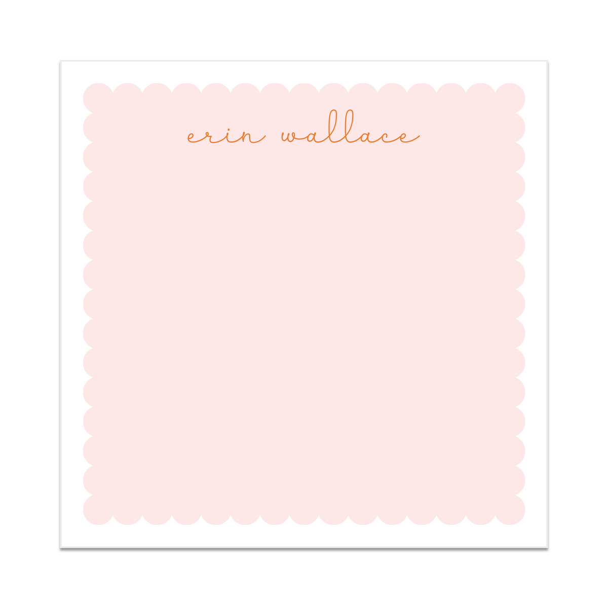 Scalloped Square Notepad