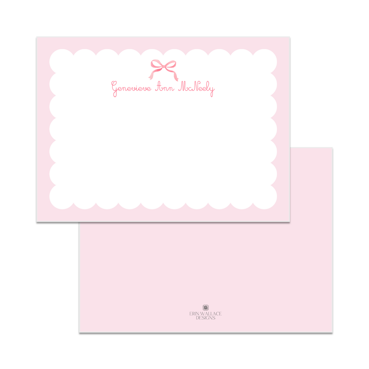 Scallop + Bow Note Cards